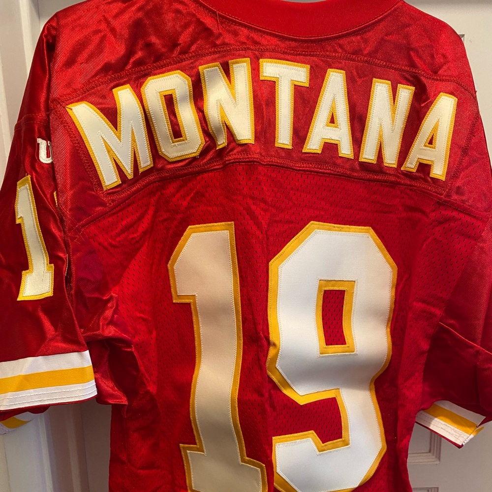 1994 Joe Montana game jersey Kansas City chiefs